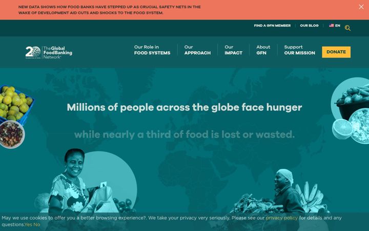 Screenshot of foodbanking.org