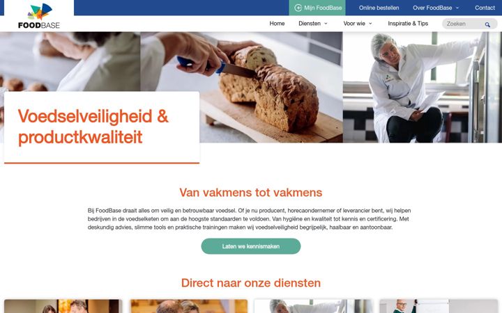 Screenshot of foodbase.nl