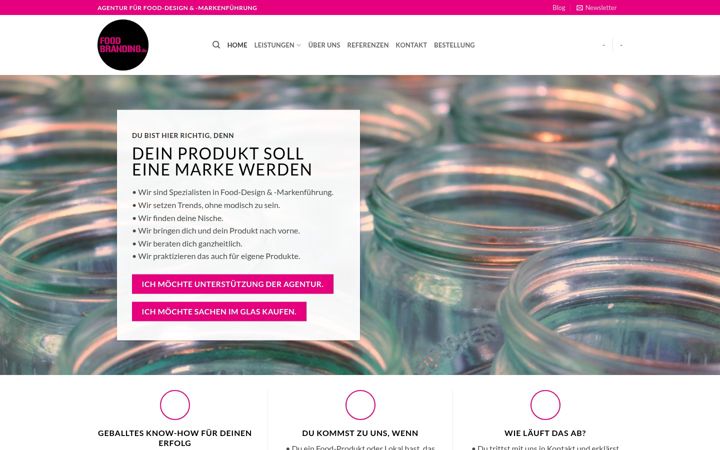 Skärmbild av foodbranding.de
