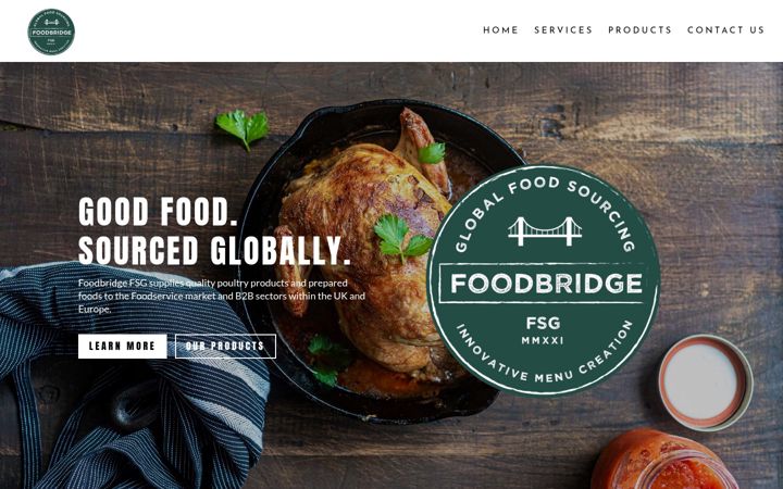 Captura de ecrã de foodbridgefsg.co.uk
