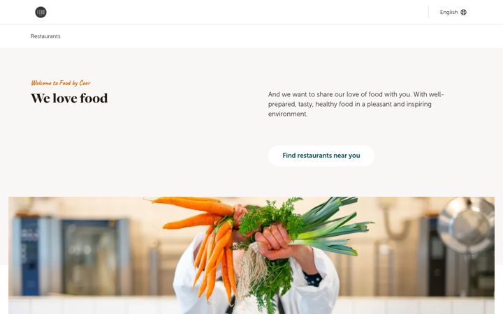 Screenshot of foodbycoor.com