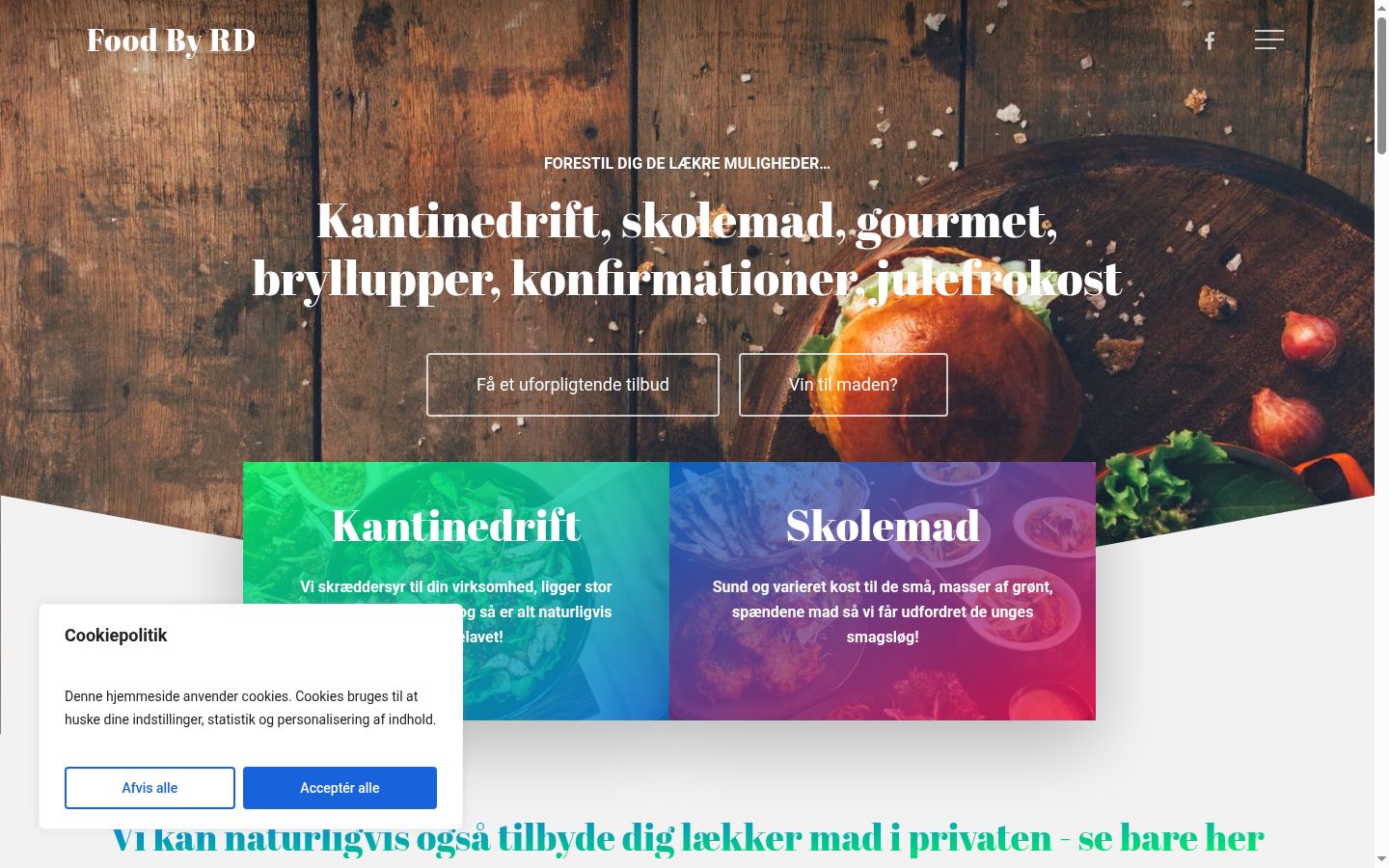 Ekrānuzņēmums ar piekrišanas baneri, kas tika rādīts pirms jebkādas mijiedarbības