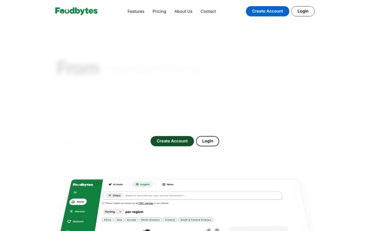 Screenshot of foodbytesworld.com