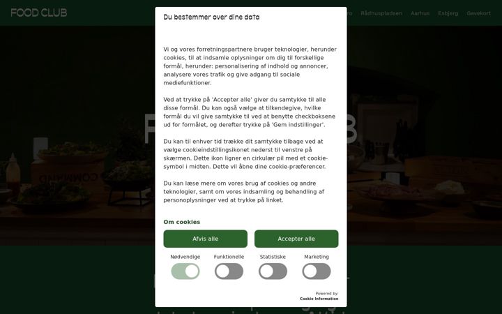 Screenshot of foodclub.dk