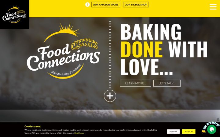 Captura de ecrã de foodconnections.co.uk