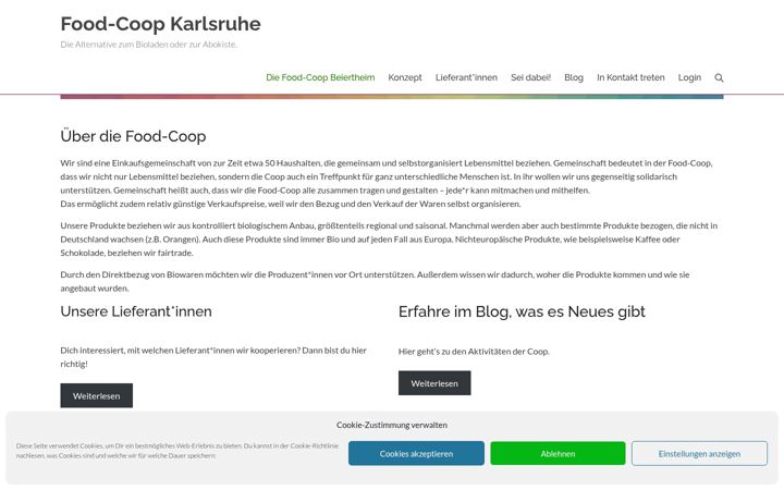 Captura de pantalla de foodcoop-karlsruhe.de