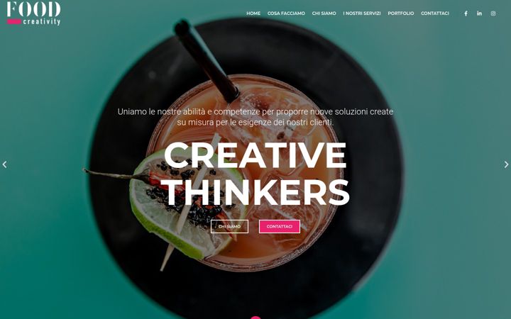 Screenshot of foodcreativity.it