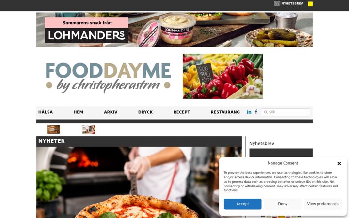 Screenshot of fooddayme.se