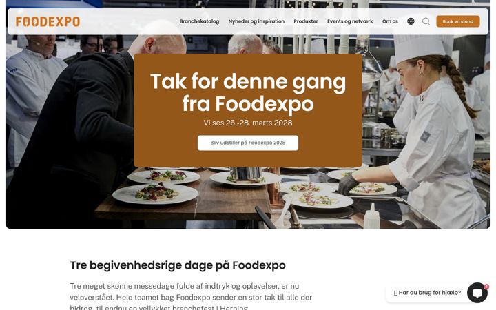 Screenshot of foodexpo.dk