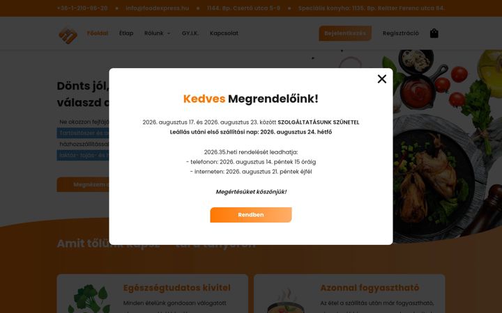 Screenshot of foodexpress.hu