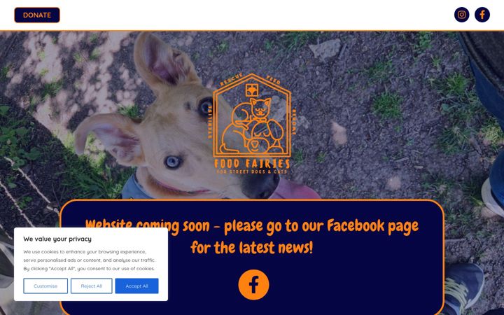 Screenshot of foodfairies.co.uk
