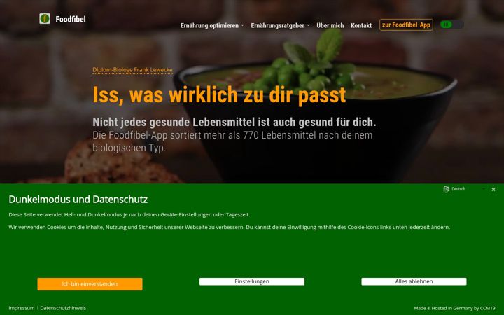 Screenshot of foodfibel.de