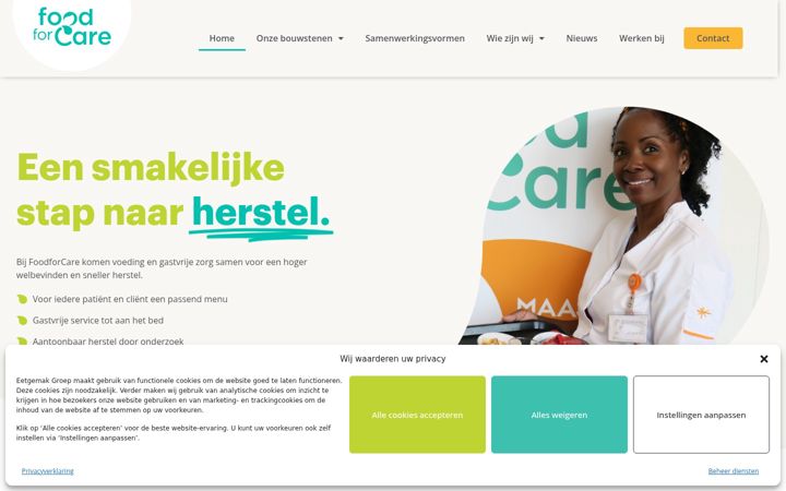 Screenshot of foodforcare.nl