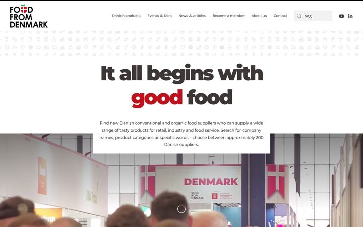 Screenshot of foodfromdenmark.com