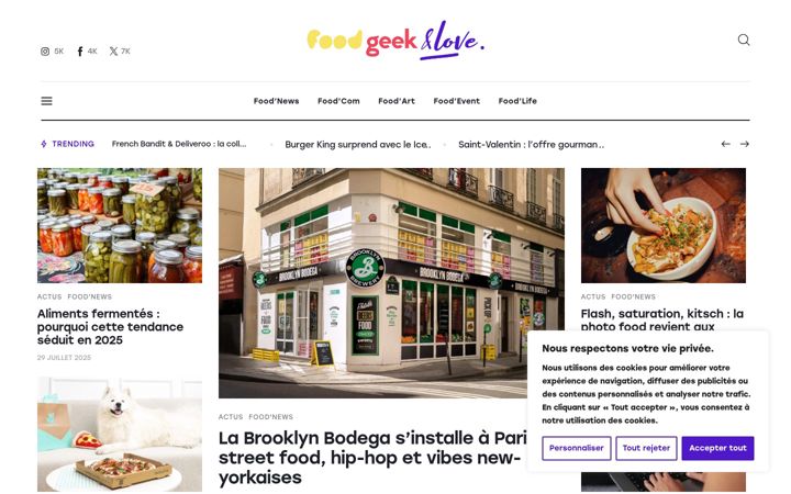 Screenshot of foodgeekandlove.fr