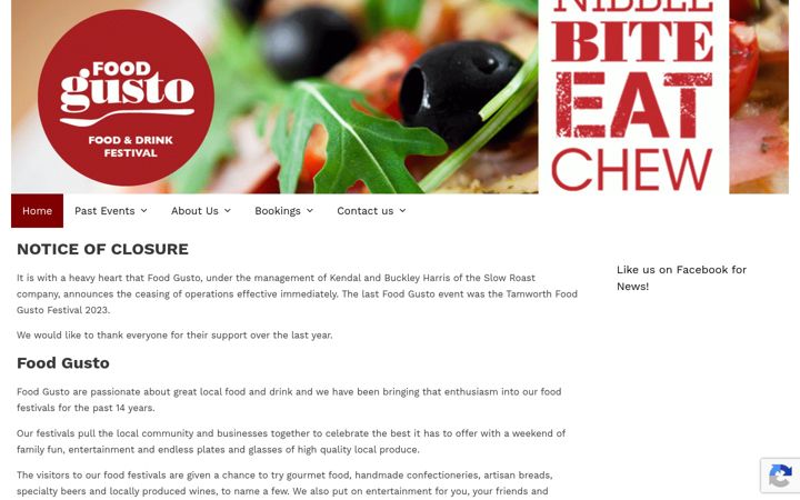 Screenshot of foodgusto.com