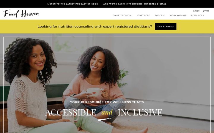 Screenshot of foodheavenmadeeasy.com