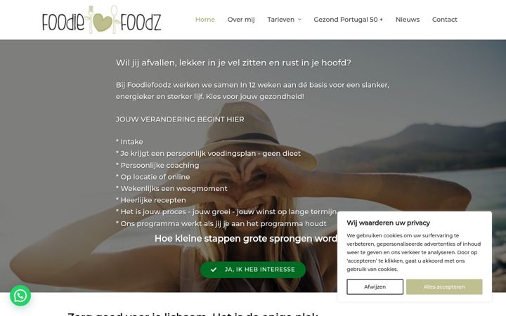 Screenshot of foodiefoodz.nl