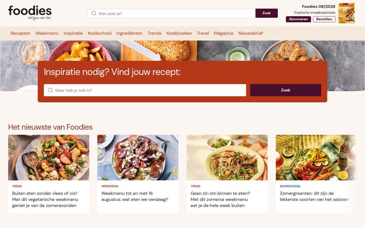 Screenshot of foodiesmagazine.nl