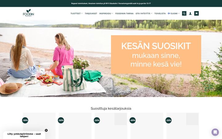 Ekrano kopija foodin.fi