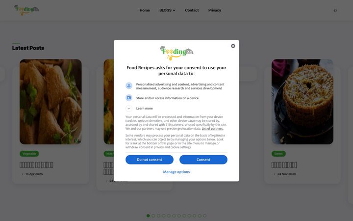 Screenshot of fooding24.com