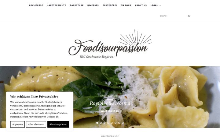 Screenshot of foodisourpassion.at