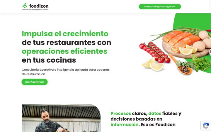 Screenshot of foodizon.io