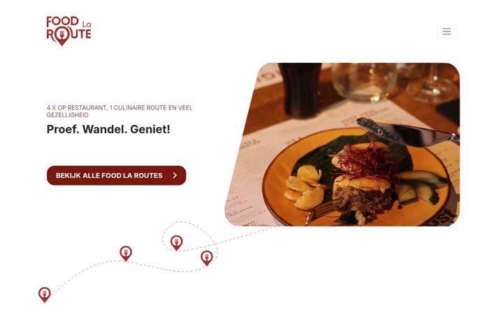 Screenshot of foodlaroute.be