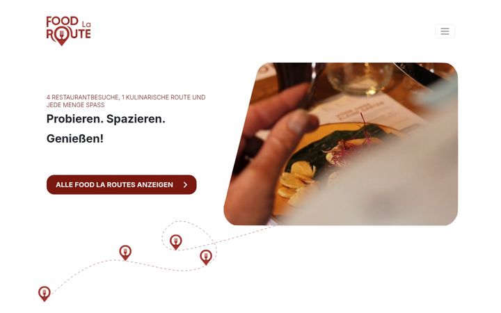 Screenshot of foodlaroute.de