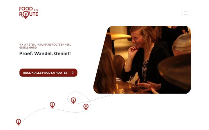 Screenshot of foodlaroute.se