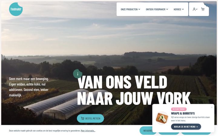 Screenshot of foodmaker.nl