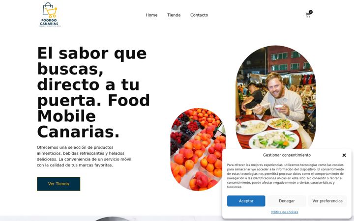 Snímek obrazovky foodmobilecanarias.es