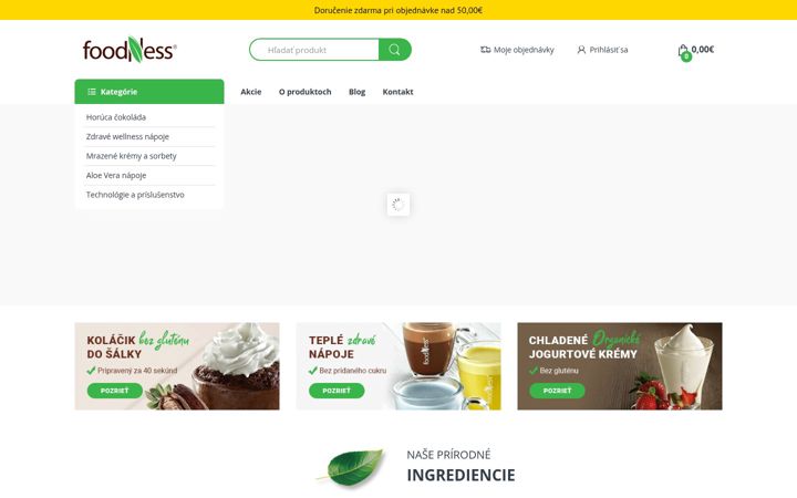 Screenshot of foodness.sk