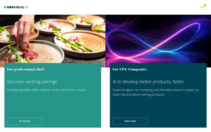 Screenshot of foodpairing.com