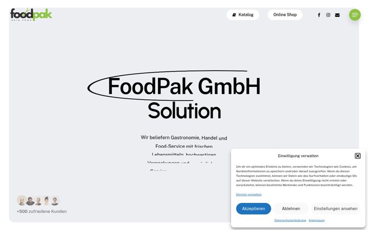 Screenshot of foodpak-solution.com