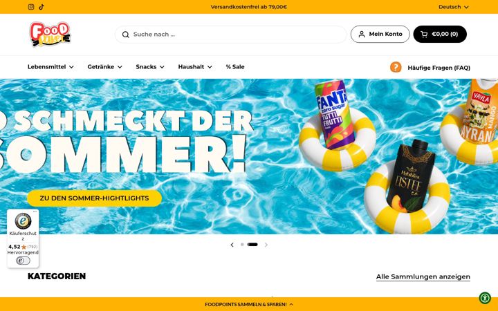 Screenshot of foodpaket.de