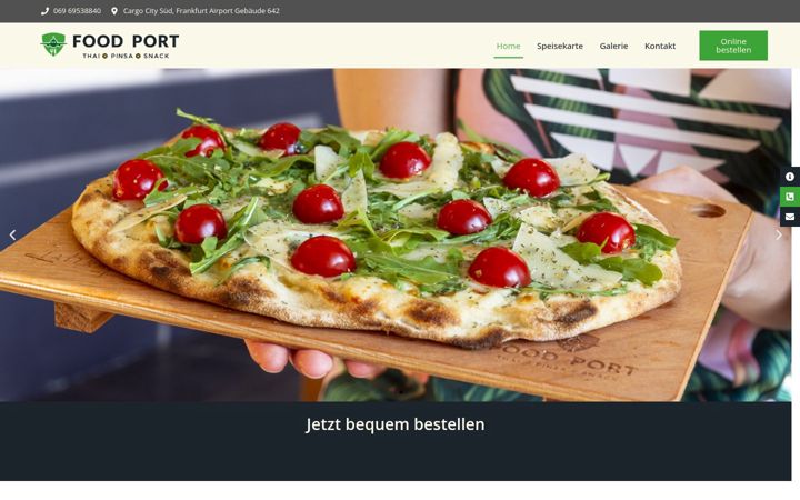 Screenshot of foodport-restaurant.de