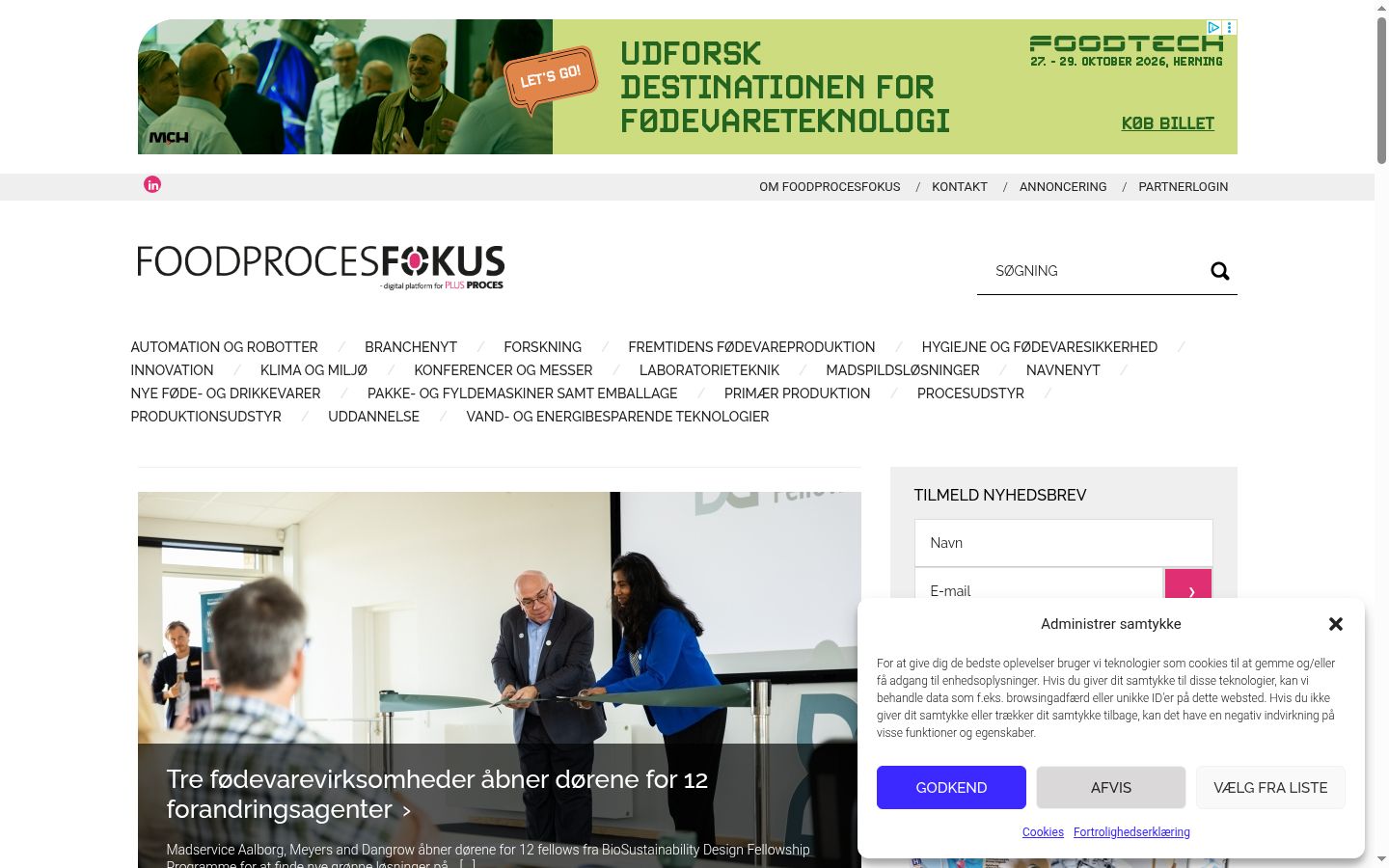 Sutikimo reklamjuostės, rodytos prieš bet kokią sąveiką, ekrano kopija