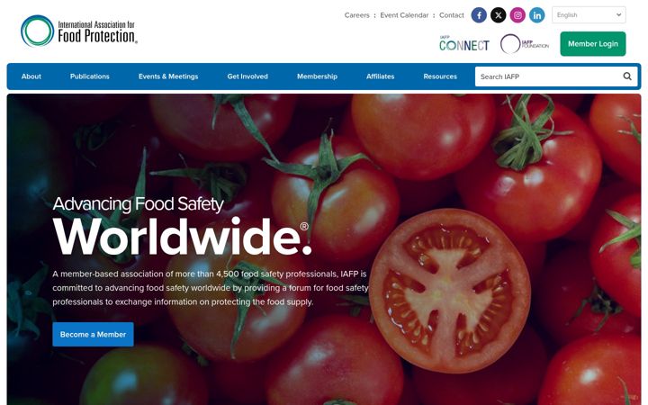 Screenshot of foodprotection.org