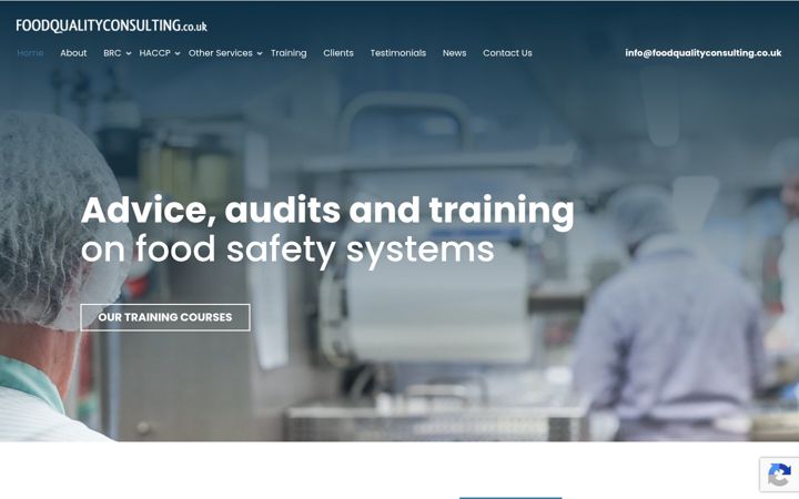 Screenshot of foodqualityconsulting.co.uk