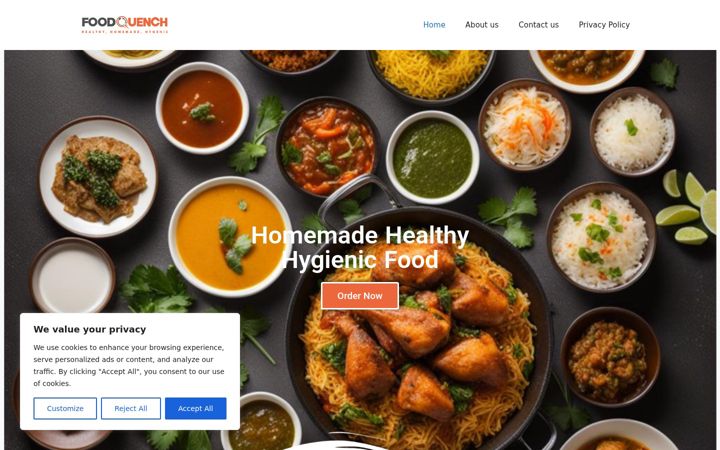 Screenshot of foodquench.com.pk