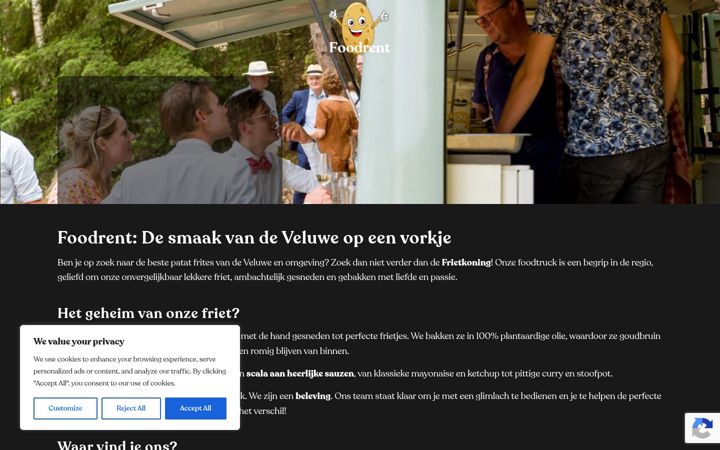 Screenshot of foodrent.nl