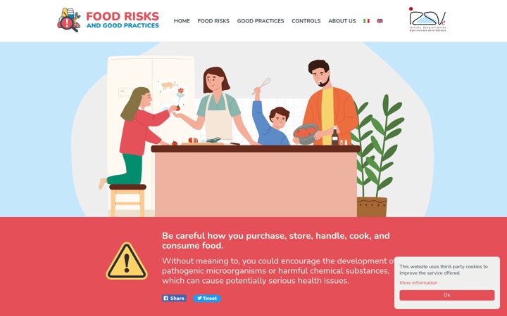 Screenshot of foodrisks.eu