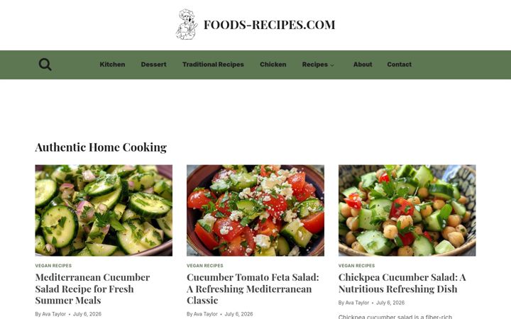 Screenshot of foods-recipes.com