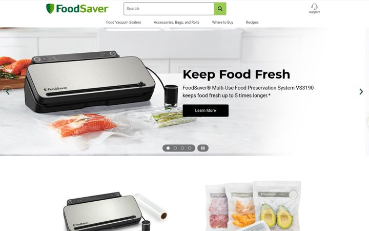 Screenshot of foodsaver.co.uk