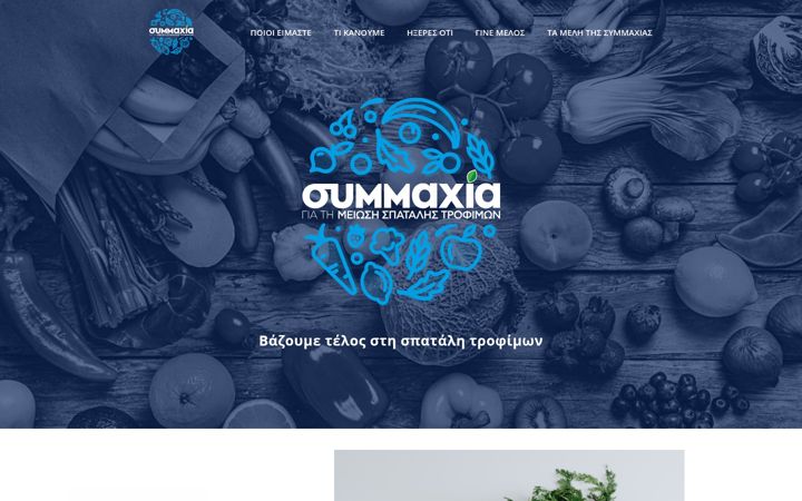 Screenshot of foodsavingalliancegreece.gr