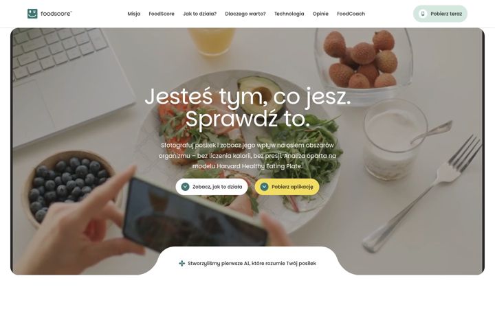 Screenshot of foodscore.com