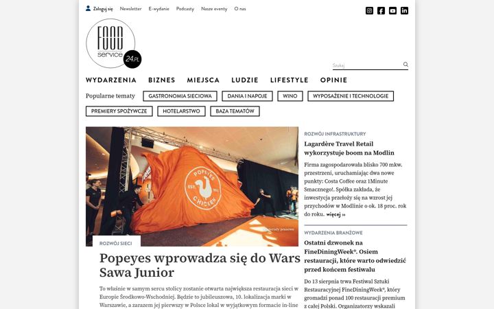 Screenshot of foodservice24.pl
