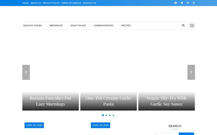 Screenshot of foodsguru.org