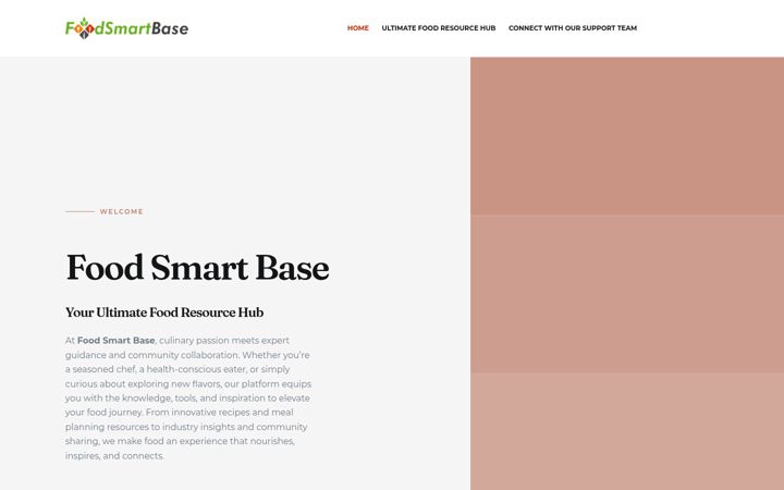 Screenshot of foodsmartbase.com